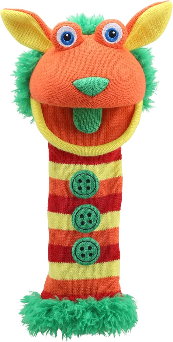 The Puppet Company Knitted Buttons Hand Puppet