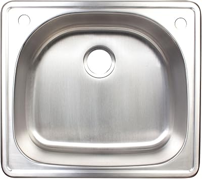 Franke FSG902-18BX 2-Hole Single-Bowl Top Mount Bar Utility Sink, Stainless Steel
