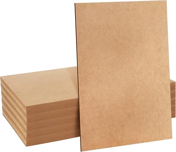 Bucherry 10 Pcs 3 mm MDF Board, Craft MDF Wood Plywood, 1/8 x 12 x 20 Inch