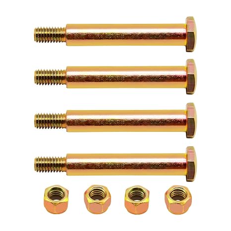 137644 Wheel Shoulder Bolt & Locknut Replaces Husqvarna 532137644 532193406 193406 184218 Lawnmowers Parts - 4PCS