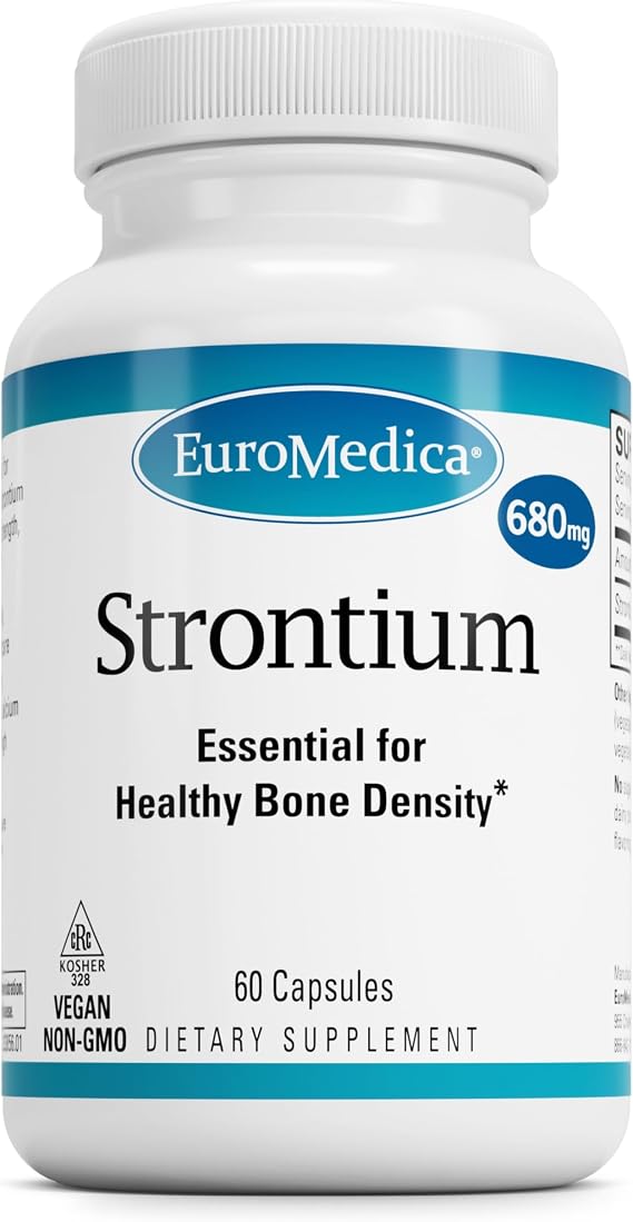 EuroMedica Magnesium + P - Mood, Relaxation & Heart Health - 60 Count | Bone Density and Skeletal Health Support. 60 capsules.