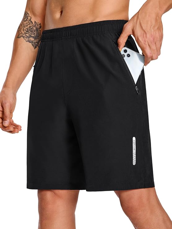 Men's Workout Gym Shorts 7 Inch Lightweight Athletic Shorts Quick Dry Running Shorts with Pockets