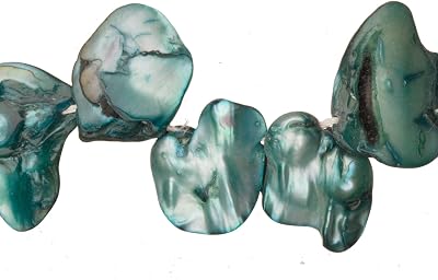 Teal Freshwater Cultured Pearls Natural Teardrop, D Graded, 16x4x11mm Approx., 15.5Inch Strings41Pearls