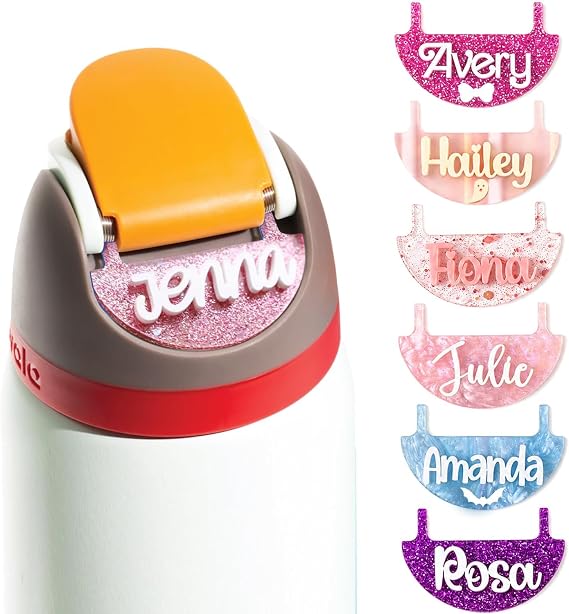 Custom 3D Name Plate Compatible with Owala Water Bottle 24oz 32oz 40oz