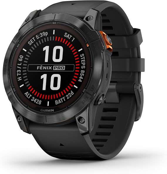 Garmin fenix 7X Pro - Solar Edition (No Wi-Fi) Multisport GPS Smartwatch, Built-in Flashlight, Solar Charging Capability