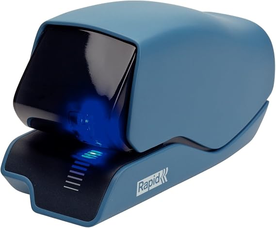 Rapid 5025e Electric Stapler Plastic and Metal Blue