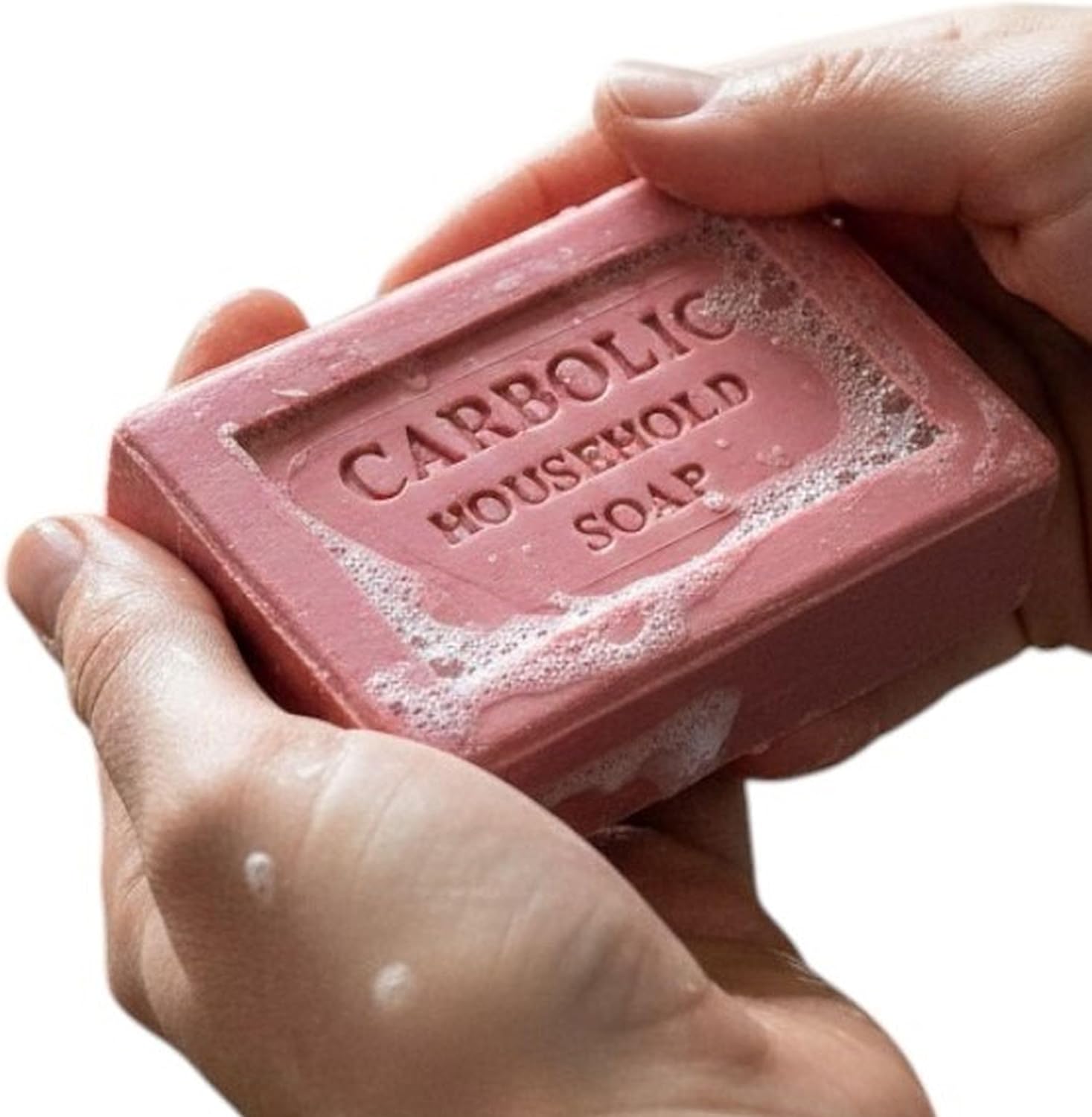 Traditional Red Carbolic Household Soap Bar - Laundry Pre Wash Soap - Stain Remover Treatment - Household Cleaning and clothes stain remover - 125g