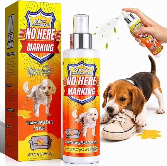 Bitter Apple Spray & Dog Potty Training Spray, 2-in-1 Dog Deterrent Spray to Stop Chewing, Marking and Gnawing, No Chew Spray for Furniture, Carpet, Floors & Shoes, Indoor and Outdoor Use