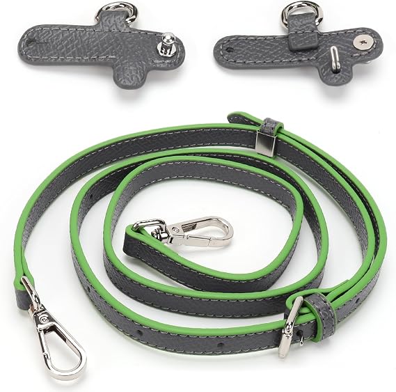 Adjustable Leather Crossbody Strap with Hooks,Shoulder Strap Replacement for Mini Totes,Pouches and Small Bags