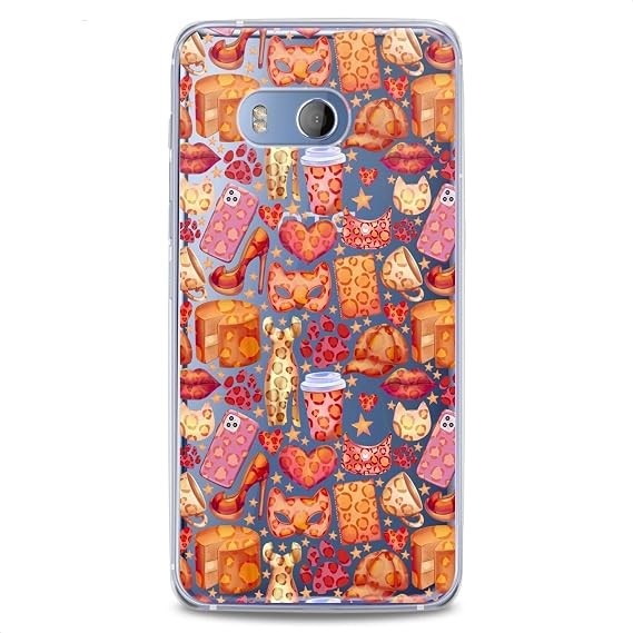 TPU Case Replacement for HTC Desire U20 5G 19 Plus U19e U11 Life 12S Ultra x10 Coffee Design Silicone Cheetah Leopard Spots Lightweight Print Slim fit Fashion Clear Girly Glam Flexible Soft