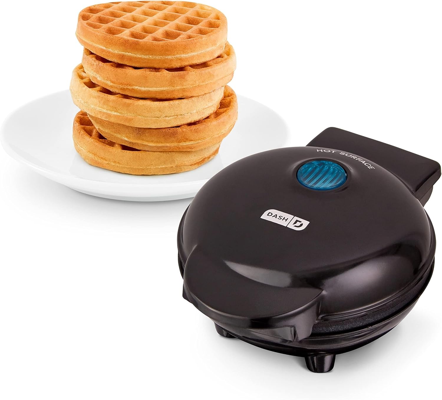 DASH Mini Maker for Individual Waffles, Hash Browns, Keto Chaffles with Easy to Clean