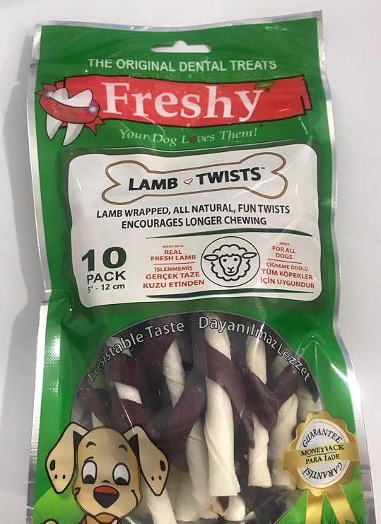 İREM Freshy Kuzu Eti Kaplı Burgu Çubuklar 10 Adet 12 cm. 100 gr