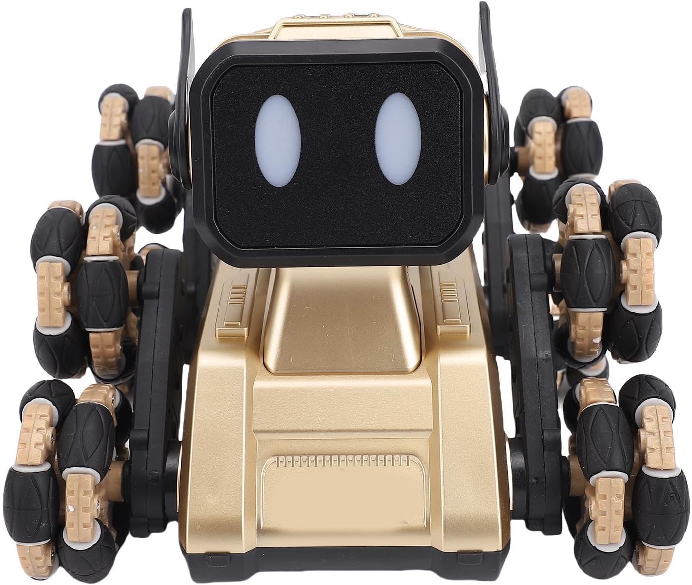 Matybobe Smart RC Stunt Robot Dog Toy 8 Wheels Transforming Function for Kids (Gold)