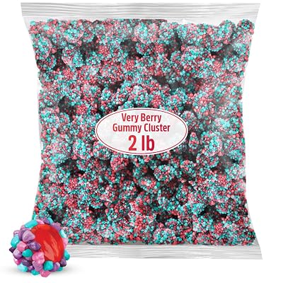 Gummy Clusters Very Berry, 2lb Pack of Gummy Candy Bulk, Ideal Fun Candy for Sharing, Snacking or Gifting, Perfect for Parties, Movie Nights