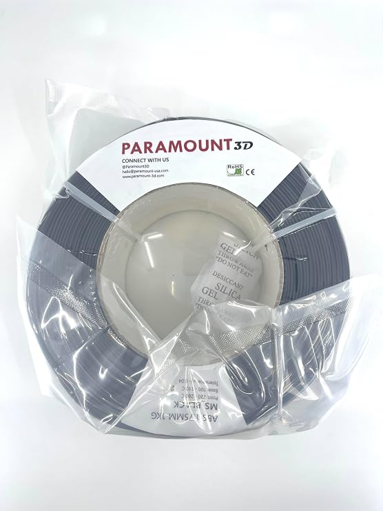 Paramount 3D ABS Masterspool 1.75mm (Black, 1KG)