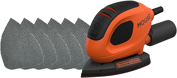 BLACK+DECKER Mouse 55W Detail Sander, BEW230-GB