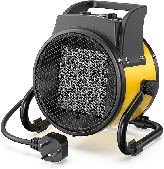 Electric Fan Heater 2000W - Adjustable Angle&Overheat Protection [Energy Class A]