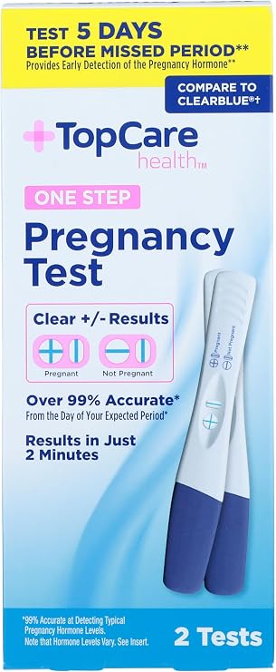 Topcare, Pregnancy Test, 2 Count
