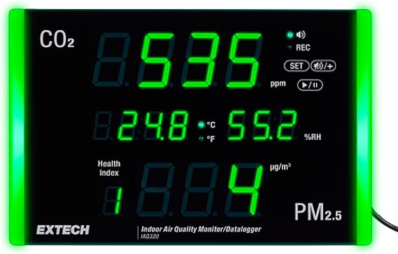 Extech IAQ320 Air Quality Meter/Datalogger with PM2.5