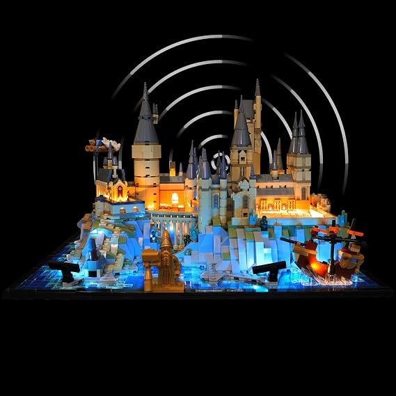 Led Lighting Kit with sensor light for Lego 76419 Hogwarts Castle and Grounds, Lighting Accessories Compatible with Lego 76419(Lights Only, No Model) - Sensor Version