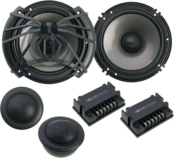 Soundstream AC.6 Arachnid Component 6.5" 2-Way 300W Speaker Set,Black