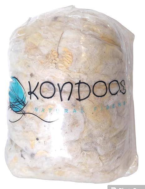 455grams raw Wool Sheep Washed w/Debris,Natural Wool for Stuffing Animals, Crafts, Cushions, Pillow Filler, Needle Felting Spinning.School Projects