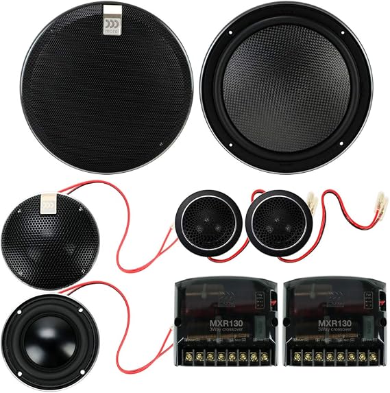 Morel Virtus Nano Carbon 63 6-1/2" 3-Way Carbon Thin Component Speakers