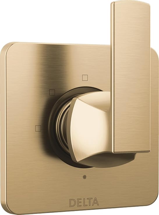 Delta Faucet Velum Gold 3-Setting Diverter Trim Kit, Diverter Valve Kit, Gold Shower Diverter, Champagne Bronze T11837-CZ (Valve Not Included)