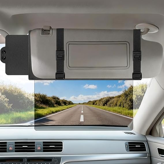 Sun Visor Extender for Suzuki Swift 2006-2016, Car Visor Extender Anti-Glare Driving Sunshade Polarized Visors Extension Sun Blocker Daytime Shield,C/Passenger Side