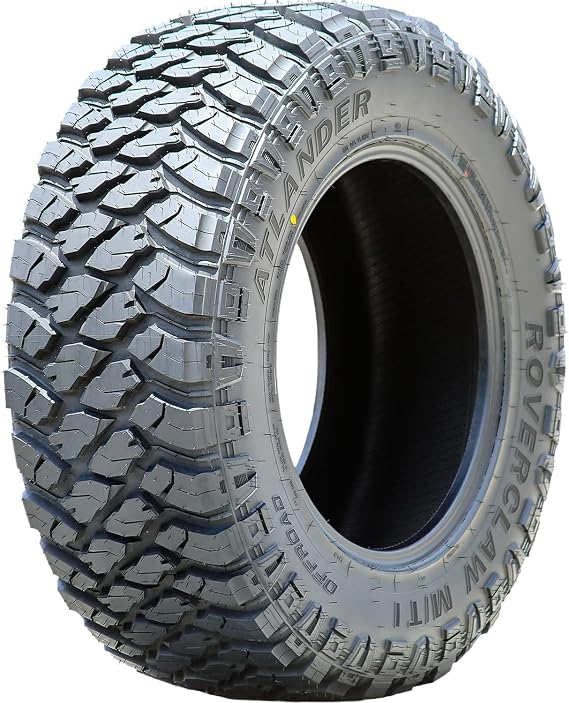 Atlander Roverclaw M/T I Mud Off-Road Light Truck Radial Tire-33X12.50R18LT 33X12.50X18 33X12.50-18 118Q Load Range E LRE 10-Ply RBL Raised Black Letters