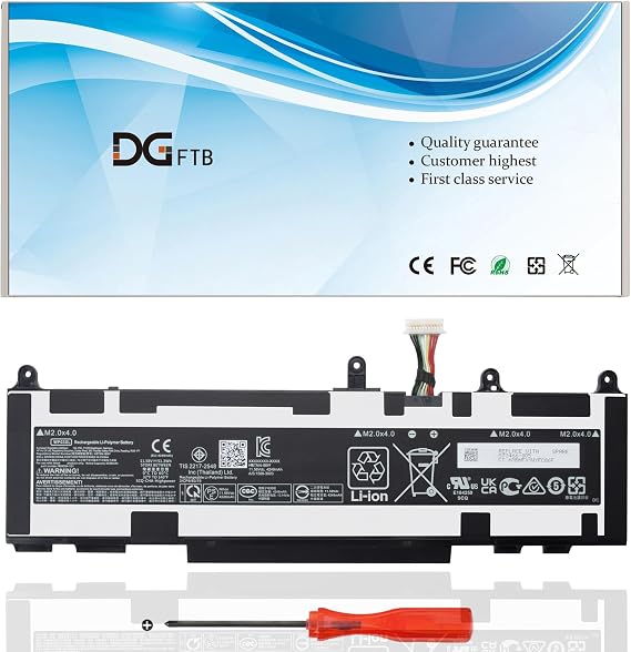DGFTB WP03XL Laptop Battery for HP EliteBook 830 835 840 845 860 865 G9 G10 EliteBook x360 1040 G9 G10 Series L78555-005 HSTNN-LB8W HSTNN-OB2J M73466-005 M64305-421TPN-DB0Q (11.58V 51.3Wh/4249mAh)