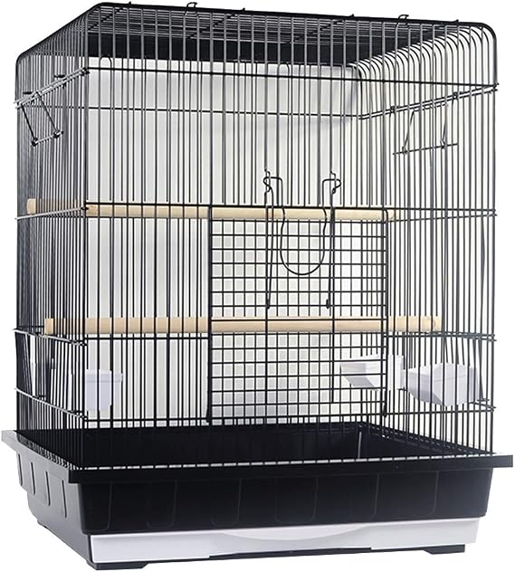Bird House Bird cage,Decorative Bird Cages Bird Cage Seed Catcher,Canary Cages with Dividers,Large Domestic Pet Bird Cage, Iron Art Bold Parrot Cage, Pigeon Pearl Bird Budgerigar, Complete A
