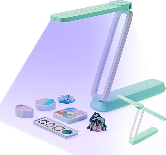 Resiners AirWave Pro UV Resin Light, Rechargeable Foldable 3-in-1 UV Lamp | Fast, Even Curing with 22 UV LEDs, Foldable 3-in-1 Design with Adjustable Stand for Resin Jewelry, Molds and DIY Crafts