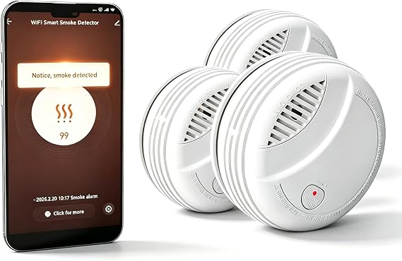 WiFi Smart Smoke Detector (3 PCS)