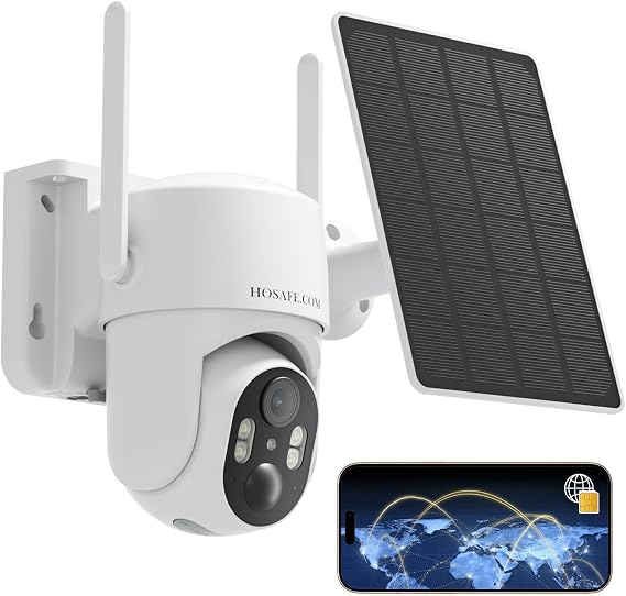 Global Version 4G LTE Cellular Solar Camera Outdoor Wireless