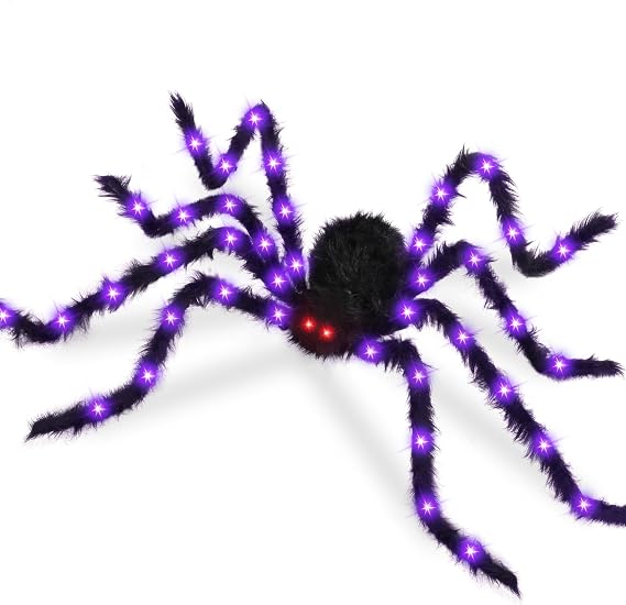 Brightown Halloween Decor, 4.9 ft Giant Spider Halloween Decorations