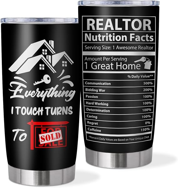 Realtor Gifts, Closing Gifts for Real Estate Agent 20oz Tumbler