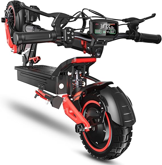 Electric Scooter Adults,1200/1600W Motor, 28/34 MPH Top Speed & 30/40 Miles Range, 48V 18/21AH Big Battery, 10/11" Off-Road Tire Folding E Scooter with Seat, Double Suspension & Braking Systems