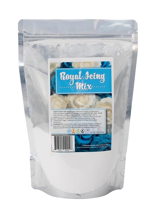ROYAL ICING MIX-White,Icing,Gingerbread House,Cookie Decorating,Frosting,Piping,Flooding,Edible Decorations,Ready To Use-Just Add Water!