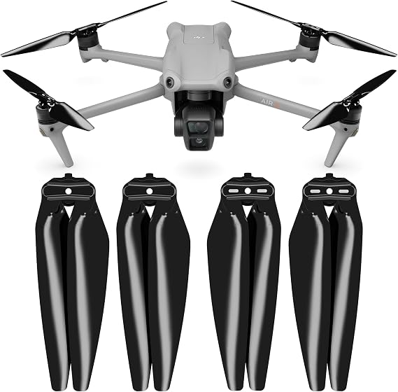 Master Airscrew Stealth Propellers for DJI Air 3 & Air 3S - Black, 4 pcs