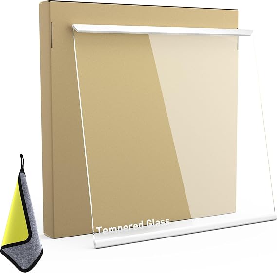 Upgraded W11130202 Tempered Glass Freezer Shelf Replacement | Fridge Glass Shelf for Kitchen-Aid Whirlpool Side by Side Refrigerator WRS571CIDM01 W10527848 W10773886 WPW10527848 4545865