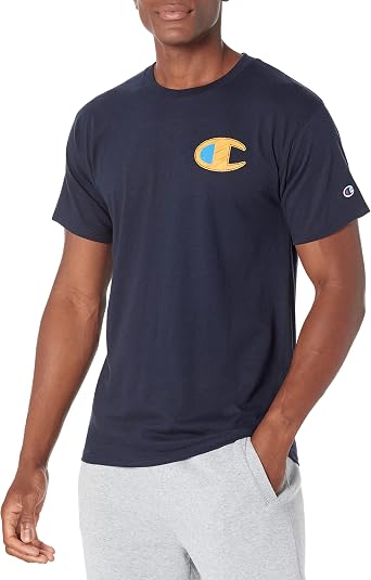 Champion Mens Classic T-Shirt, Triple Back