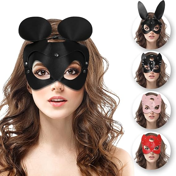 Cat Women Mask Cat Mask for Women Leather Cat Mask Catwomens Mask Cat Woman Mask Halloween Masquerade Mask for Women