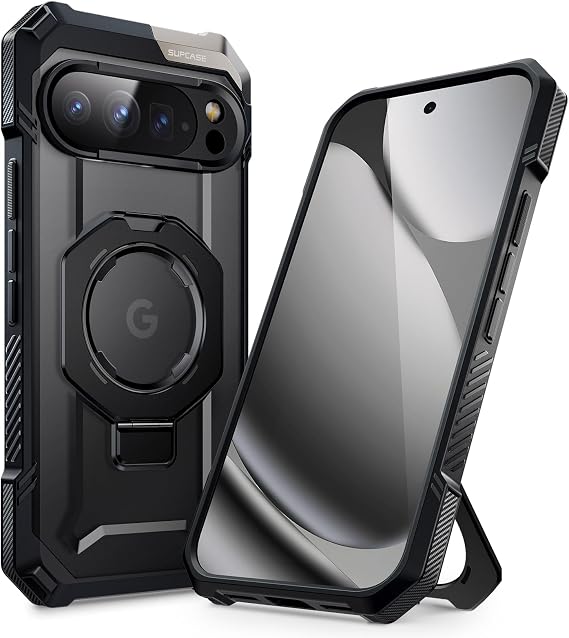 SUPCASE for Google Pixel 10 Pro XL Case with Stand Support Pixelsnap,Black