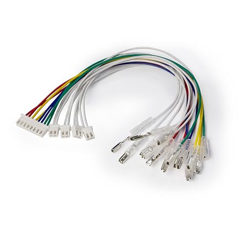 MAYFLASH Wiring Harness 8 Pin and 2 Pin Button Harness DIY Builds for F300/F500/F500 Flat/F700