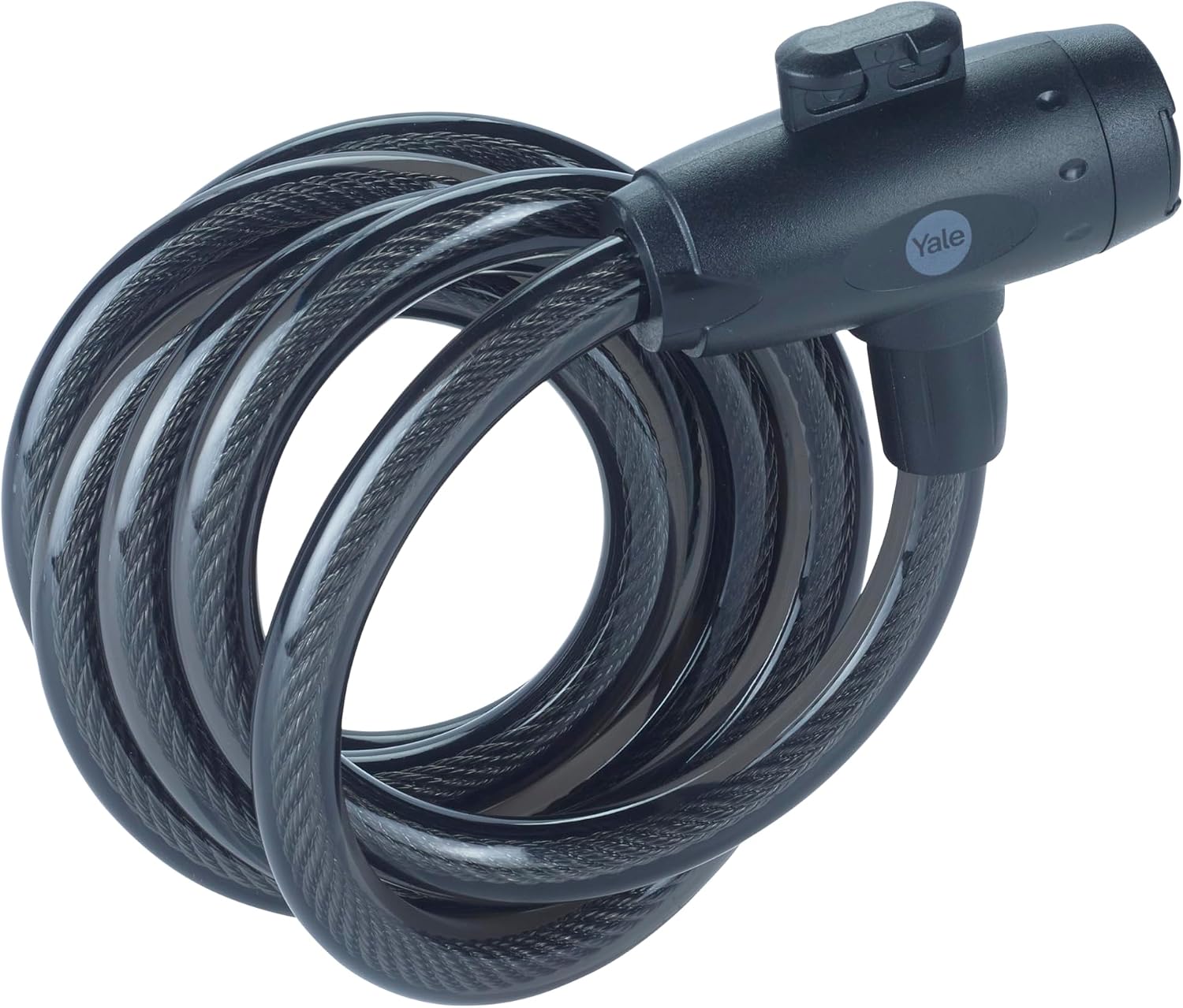 Yale Essential Security Key Wired Lock 12mm, YCK0122002, 150mm, Mesh Steel, 2 Keys Included, 96 Hours Durability in Saltwater Spray Testing, Bicycle Mountable