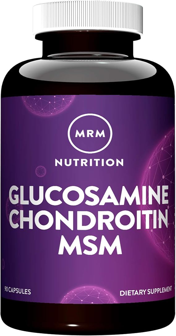 MRM Nutrition Glucosamine Chondroitin MSM - for Women & Men - 30 Servings | Joint Support Supplement with Glucosamine Sulfate, Chondroitin Sulfate & MSM for Cartilage & Mobility Health, Gluten Free