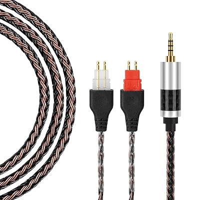 2.5mm Balanced Headphone Cable Compatible with Sennheiser HD600 Cable, HD 660S2, HD 660 S, HD 650, HD6XX, HD58X  5N OCC Silver Plated Braided Cable for M17, M15, M11 Pro, K3, Music Player - 4feet