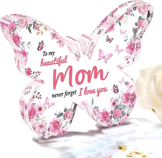 Eletorot Gifts for Mom from Daughter Son, 5x3.8inch Butterfly Decoration