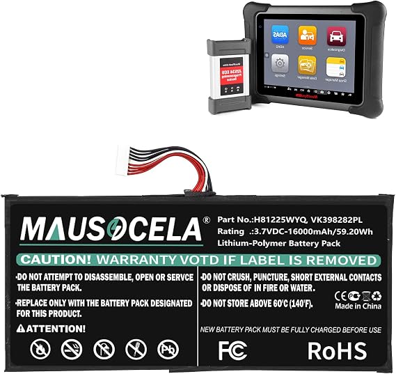 16000mAh Diagnostic Scanner Replacement Battery, Compatible with Autel MaxiSys Elite